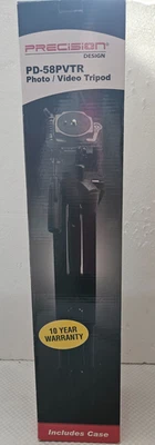 NIB Precision Design PD 58PVTR Photo/Video Tripod/ Case Included - Image 1 of 4