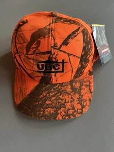 UBC Camo Orange Hunting Hat Adjustable Snap-Back RealTree Hardwoods W/ Tag - Picture 1 of 10