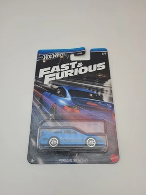 Hot Wheels Fast & Furious Porche 911 GT3 RS Blue - Long Card - Image 1 of 2