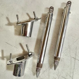 Vintage Fiber / Corder Bass Drum Legs Spurs and Brackets Set for Kit - Picture 1 of 4