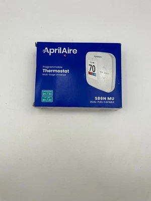 AprilAire S86NMU 7-Day Programmable Thermostat White Multi-Stage Universal 2H/2C - Image 1 of 4