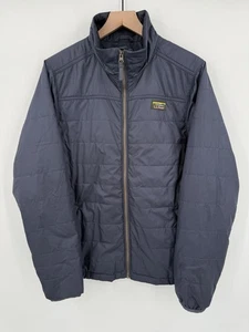 LL Bean Jacke Herren mittelblau isoliert durchgehender Reißverschluss Outdoor Puffer Wandern Camping - Bild 1 von 6