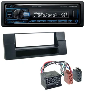 Alpine USB Bluetooth DAB MP3 Autoradio für BMW X5 E53 5er E39 Rundpin Ablagefach - Bild 1 von 9