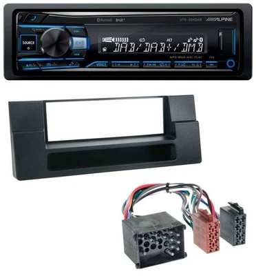 Alpine USB Bluetooth DAB MP3 Autoradio für BMW X5 E53 5er E39 Rundpin Ablagefach - Bild 1 von 4