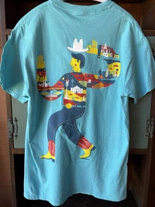 State Fair Of Texas 2017 Bright Cotton T-shirt Big Tex Howdy Folks Alamo Medium - Picture 1 of 6