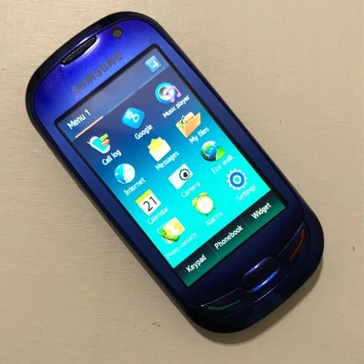 Samsung S7550 Blue Earth - Solar Powered  Touchscreen Mobile Phone - RARE - NEW - Bild 1 von 4