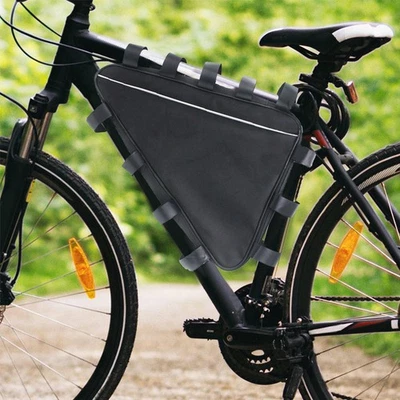 Mountain Bike Triangle Large Capacity Tube Frame Bag Pack Battery Cover Bag 57cm - Image 1 of 4