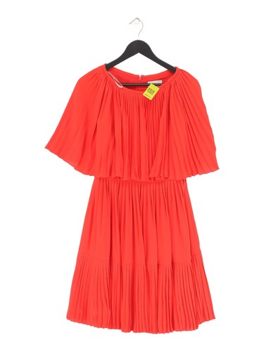 Abito midi donna Kate Spade UK 6 rosso 100% poliestere linea A