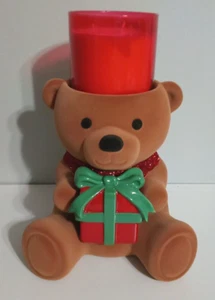 Bath & Body Works Christmas Bear with Present Candle Holder Pedestal 2024 NIB - Picture 1 of 9