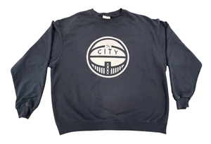 Champion Pullover Sweatshirt Herren 2XL Blau Fleece TheCity Grafik Logo Vintage - Bild 1 von 9