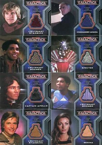 Battlestar Galactica Colonial Warriors Costume Card Set CC2 thru CC12 - Picture 1 of 5