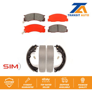 Front Rear Semi-Matllic Brake Pad And Drum Shoes Kit Toyota Previa