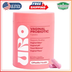 URO Vaginal Probiotics for Women, pH Balance & Lactobacillus Blend, 60 Count - Picture 1 of 8