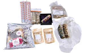 Bulk Lot - Wild Sage Natural Smudge Wands - incense Sticks - Botanical Bath Soak - Picture 1 of 14