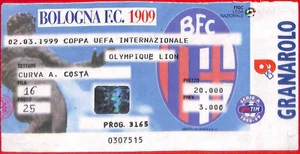 C0884 - Vecchio BIGLIETTO PARTITA CALCIO - 1999: BOLOGNA - OLYMPIQUE LION - Imagen 1 de 1