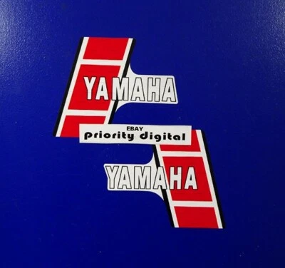 Yamaha YZ60 1983 Euro Spec tanque calcomanías gráficos perforados pegatinas 83' YZ 60 Foto 1 de 2