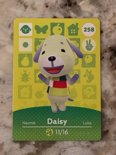 Carte Amiibo Animal Crossing - DAISY (Série 3) Authentique NEUVE - Jamais Scannée !