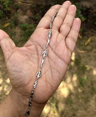 Bracciale CZ in argento sterling 925 con design a goccia, placcatura in oro... - Immagine 1 di 4