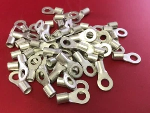 TE CONNECTIVITY 33457 NON-INSULATED TERMINAL RING #10 12-10 AWG (20PCS) - Picture 1 of 3