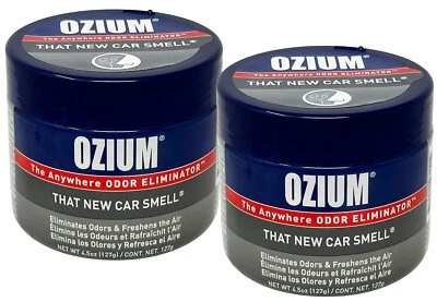 Gel desinfectante de aire Ozium 4,5 oz: ambientador de aire para automóvil, auto nuevo, 2 paquetes Foto 1 de 2
