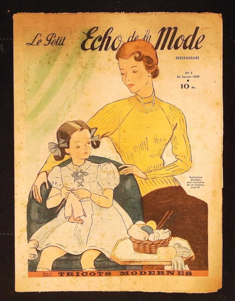Le Petit Echo de la Mode année 1949, Ancien magazine Français N°5 - Photo 1/1