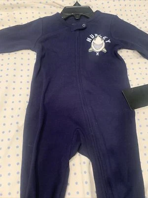 Pijama Hurley Shark Baby Footie con cremallera azul 6 meses Foto 1 de 4