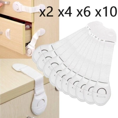 ONLYBEE Child Baby Toddler Cupboard Safety Locks Cabinet Proof Door Drawer Fridge Kids