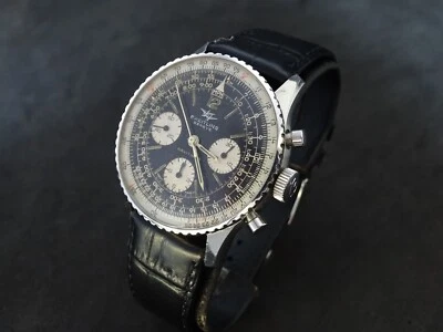 VINTAGE BREITLING NAVITIMER 806 CHRONOGRAPH STAINLESS STEEL VENUS 178 - image 1 of 4