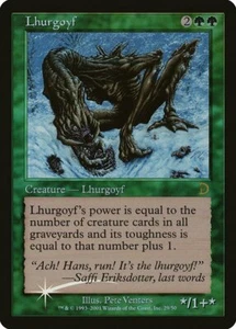 Lhurgoyf FOIL Deckmasters PLD Green Rare MAGIC THE GATHERING CARD ABUGames - Picture 1 of 1