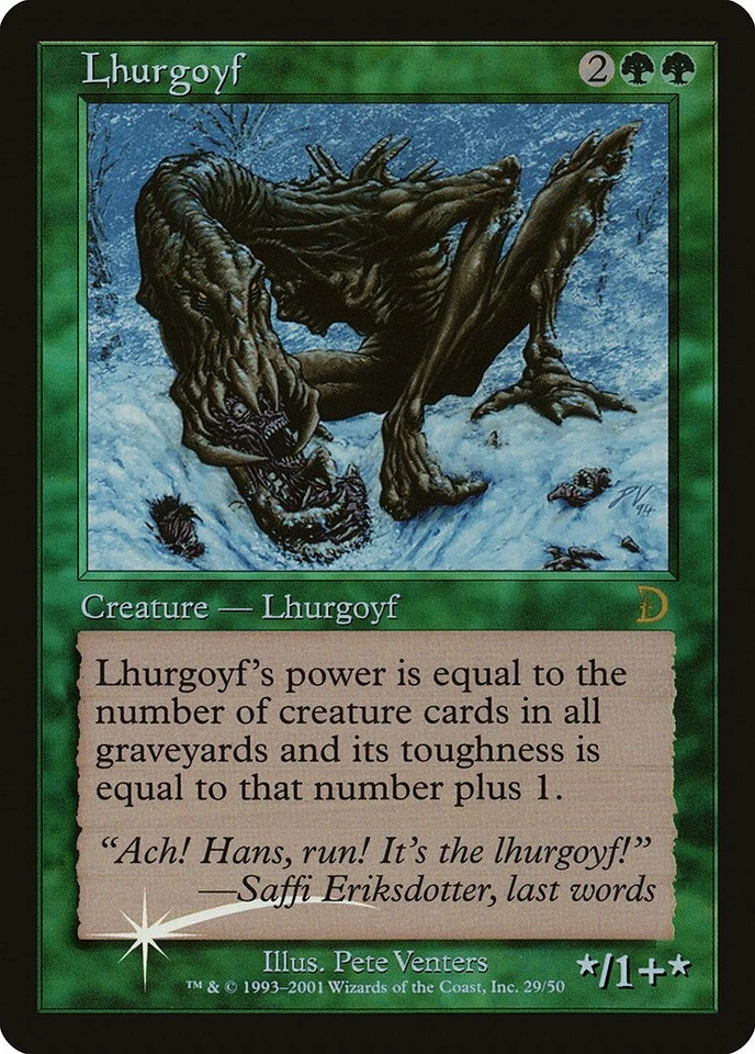 Lhurgoyf FOIL Deckmasters PLD Verde Raro MAGIC THE GATHERING CARD ABUGames Foto 1 de 1