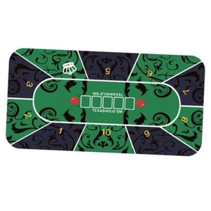 Poker Table Layout Gambling Tabletop Mat 120x60cm Craps Table Top Pad Cover - Picture 1 of 6