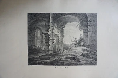 A. WATTEAU (1684-1721) GRANDE GRAVURE XVIII° TIRAGE XX° ROCOCO SCENE DE GENRE I - Photo 1/4