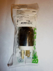 Bryant 5266N Straight Blade Plug 15A 125V 2-Pole 3-Wire Grounding  - Picture 1 of 2