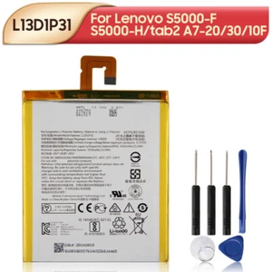 Batteria telefono originale L13D1P31 per Lenovo S5000-F/S5000-H/tab2 A7-20/30/10F - Foto 1 di 7