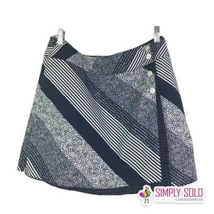 Lady Hagen Women's Lined Mini Skirt Golf Athletic Black White Geometric Sz 10 - Picture 1 of 8