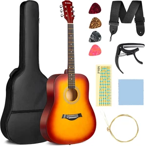 Acoustic Guitar for Beginner 41-Inch - Full Size Wood Guitar Kit for Kids and... - Picture 1 of 1
