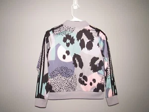 ADIDAS Girls Sz Large 14 Colorful Full Zip Jacket Sweatshirt Type Excellent - Picture 1 of 3