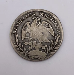 Moneda de Plata 1831 8 Reales España México Casa de la Moneda Ciudad de México Antiguo Barco Pirata - Imagen 1 de 4