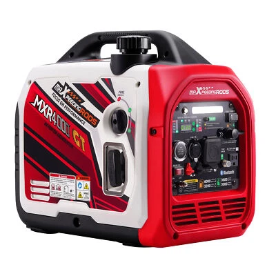 4000 Watt Portable Dual Fuel Propane/Gas Generator Inverter Bluetooth E-Start - Image 1 of 4