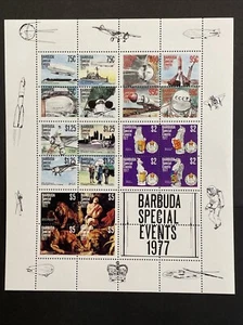 1977 Barbuda Sc# 322e Famous Anniversaries Souvenir Sheet MNH SCV $11 - Picture 1 of 1