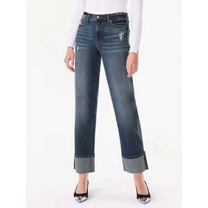 Scoop Jeans Women's Size 6 Medium Denim Benton High Rise Cuffed Ankle --CH3-- - Picture 1 of 5
