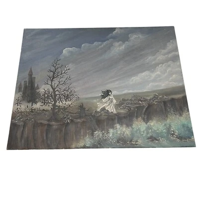 De colección Acrílico A Bordo Noche Oscuro Espeluznante Fantasma Mujer En La Orilla La Llorona Foto 1 de 4