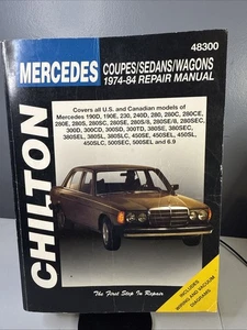 Manual de reparación de cupés/sedanes/vagones Chilton Mercedes 1974-84 48300 - Imagen 1 de 9