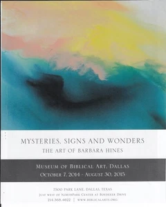 BARBARA HINES Dallas Biblical Art Museum Exhibit 2014 Advertising Ad - Picture 1 of 1