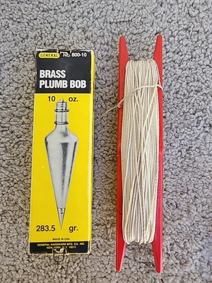General Tools 10 Oz Brass Plumb Bob No. 800 - Image 1 of 4