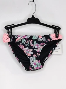 Nuevo con etiquetas Parte inferior de natación Arizona color negro/floral lados cruzados ajuste elástico elástico - Imagen 1 de 2
