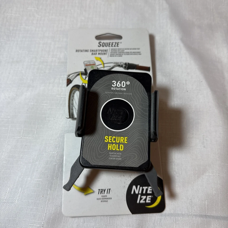 Nite Ize Squeeze Rotating Smartphone Phone Bar Mount Bike Bicycle Stroller NEW - Image 1 of 4
