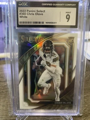 2022 Chris Olave RC #360 Suite Level White Prizm #’d 03/35 - Saints - Buckeyes - Image 1 of 3