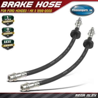2x Rear Left and Right Brake Hose for Ford Mondeo I Mk II 1996-2000 97BG2282AA - Image 1 of 4