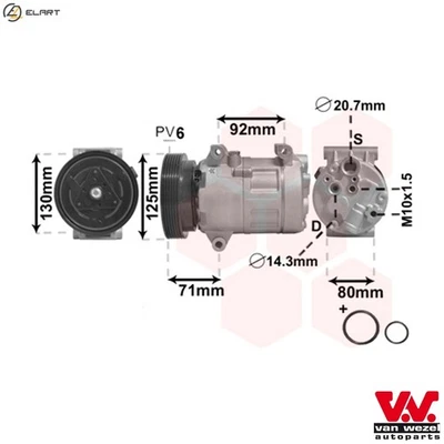 COMPRESSOR AIR CONDITIONING 4300K103 FOR RENAULT SCENIC/GRAND/II MEGANE/Sport - Image 1 of 4